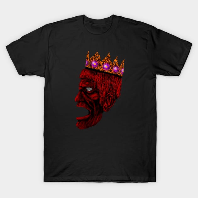 King of Screams T-Shirt by Dapepper Arts